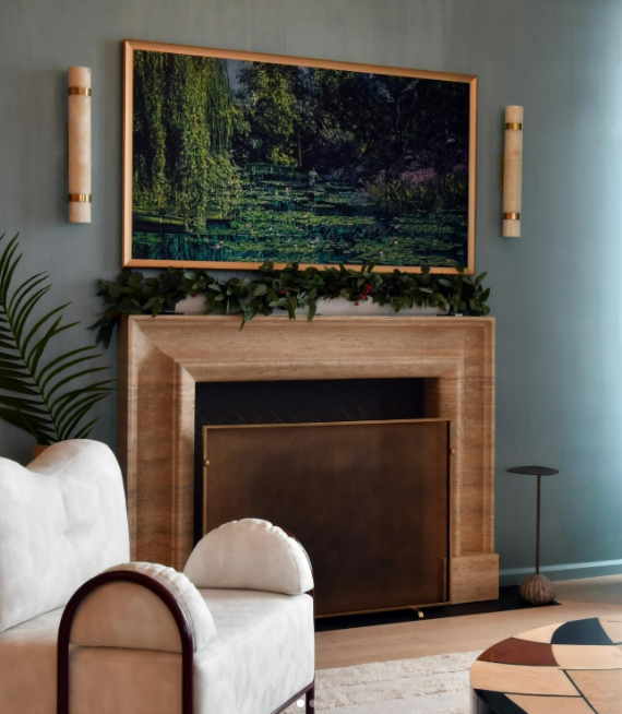 Modern Venetian Plaster Fireplace Ideas